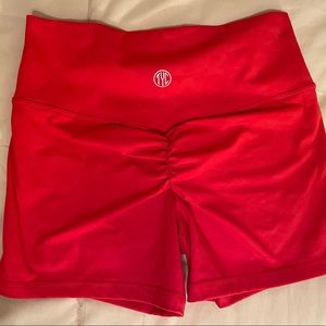 Til you collapse scrunch booty shorts.